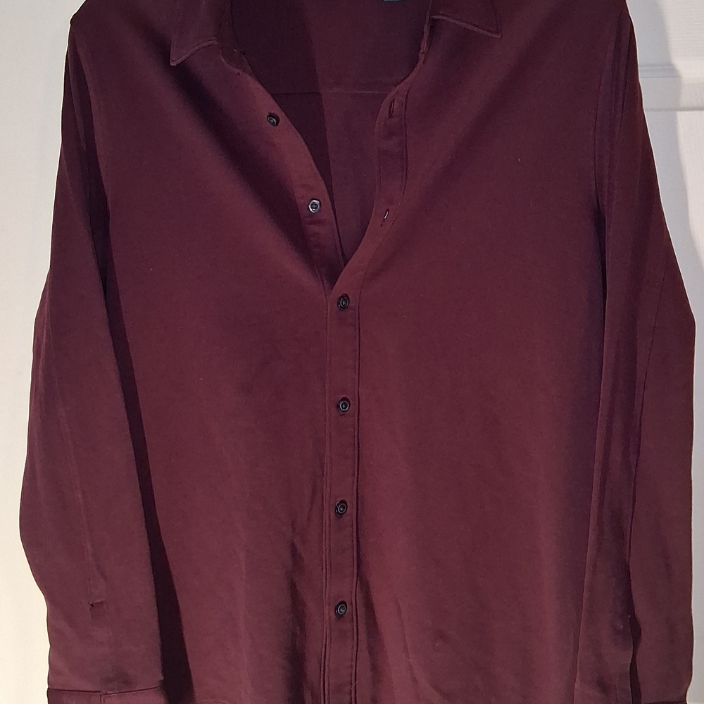 Perry Ellis Deep Purple Slim Fit Shirt